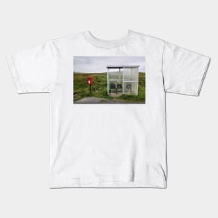 Postbox and bus stop near Kilmuir, Isle of Skye Kids T-Shirt